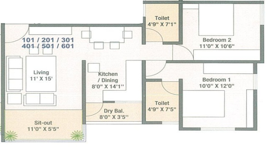 Trinity Green Hive 65 Pune Floor Plan
