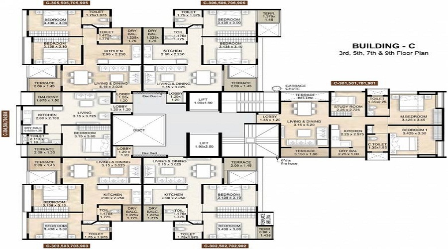 Saisha B Wing And C Wing Floor Plan