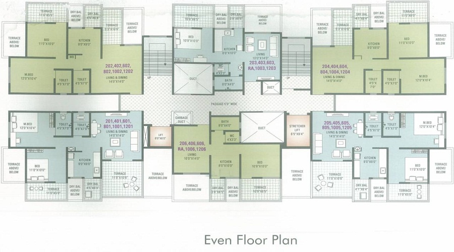 Sai Siddha Kanak Residency Ravet Floor Plan