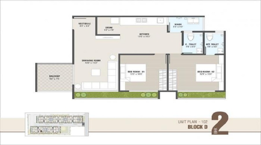 Om Shrinand City 4 Floor Plan