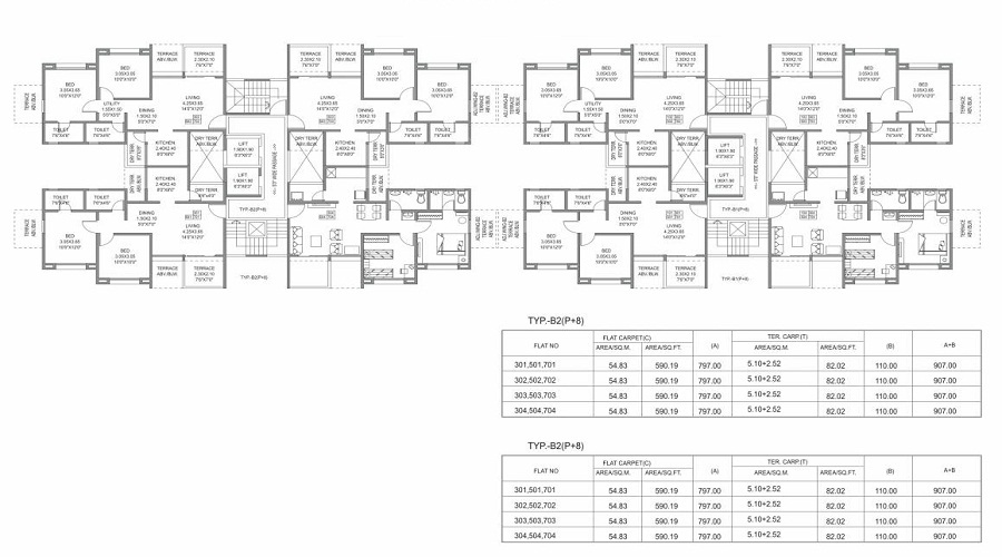 Lifestyle Royal Oak B1B2 A1 A2A3 Floor Plan