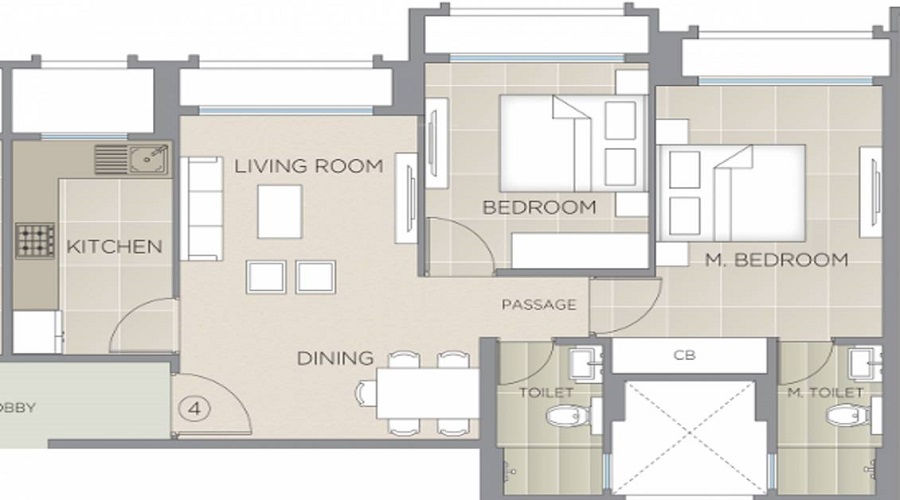 Hiranandani Eagleridge Wing A Floor Plan