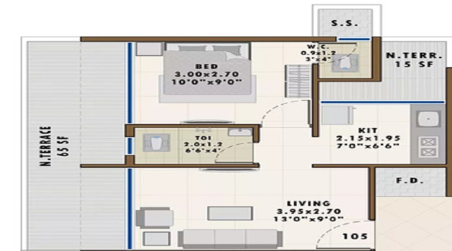 Ashiana Pratik Heritage Floor Plan