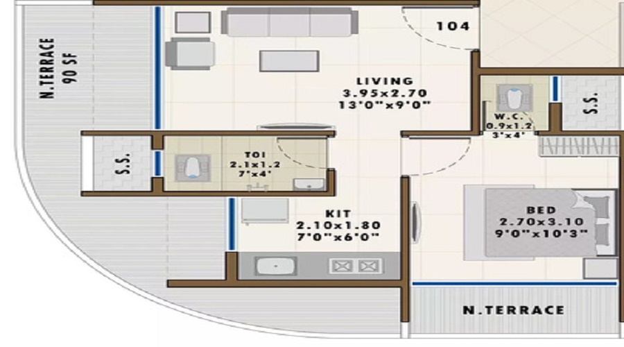 Ashiana Pratik Heritage Floor Plan