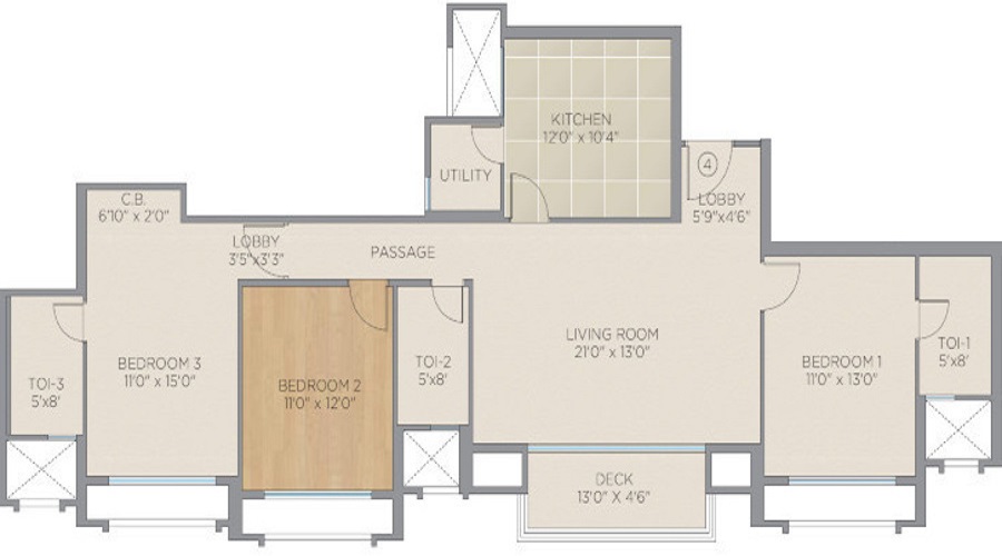Hiranandani Glenwood Floor Plan