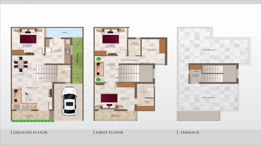 Gajanan Deep Bunglows Floor Plan