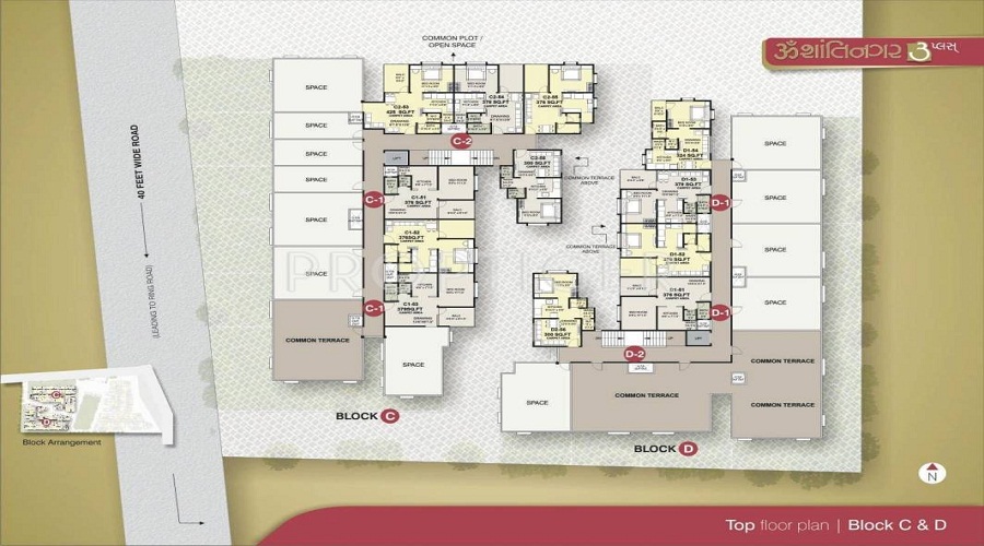Santosh Omshantinagar 3 Plus Floor Plan
