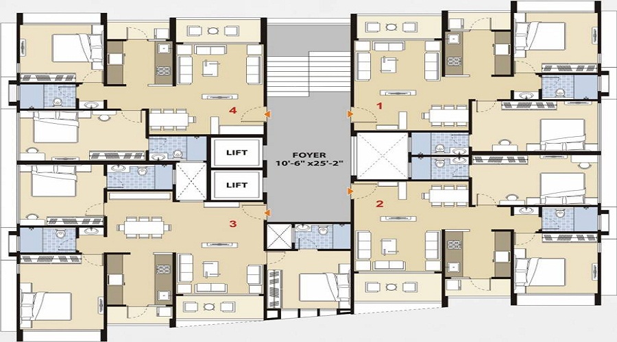 Akshar Akshardeep Floor Plan