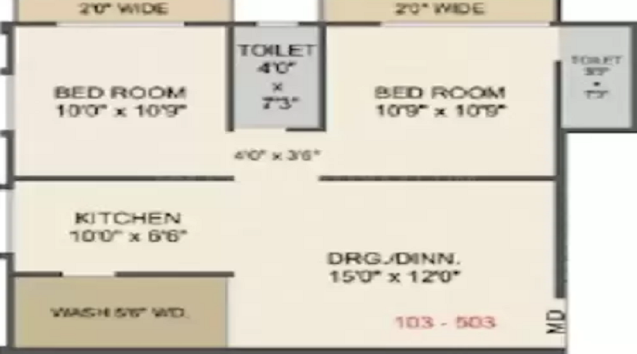 Gokul Radhe Residency II Floor Plan