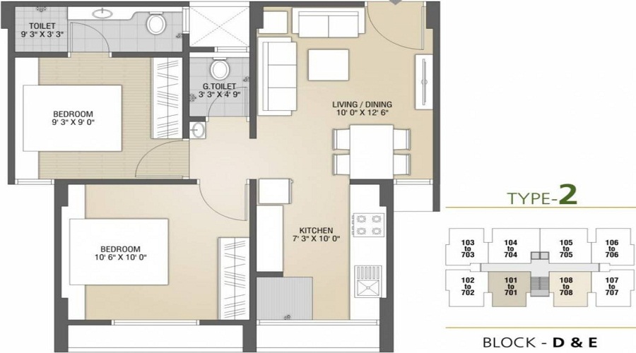 Uma Siddhi Elegant Floor Plan