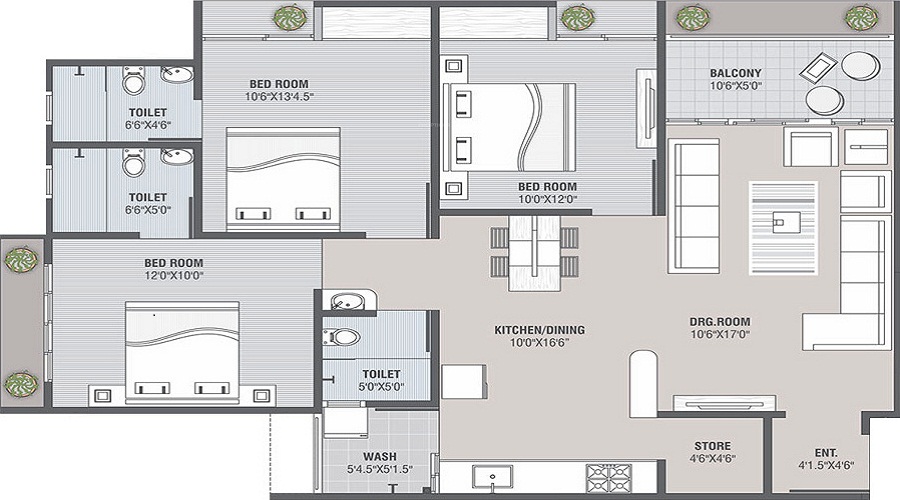 Shubham Developers Shubham I Floor Plan