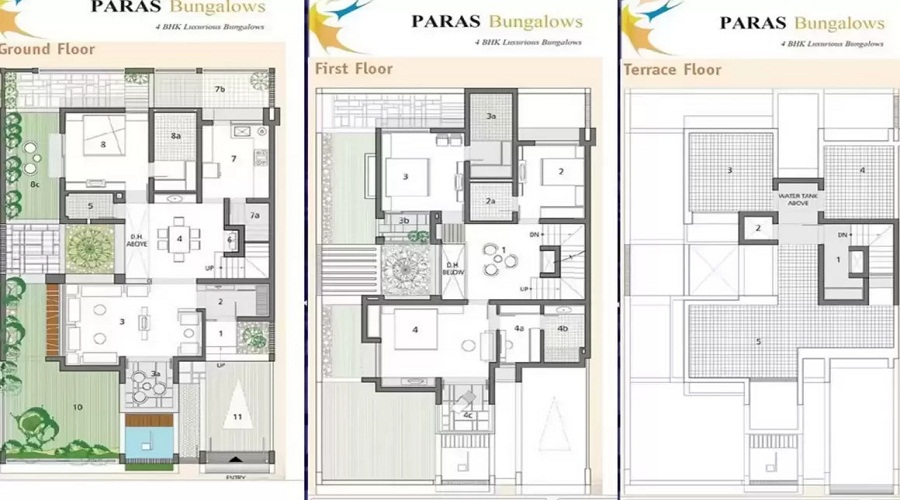 Galaxy Group Paras Bungalows Floor Plan