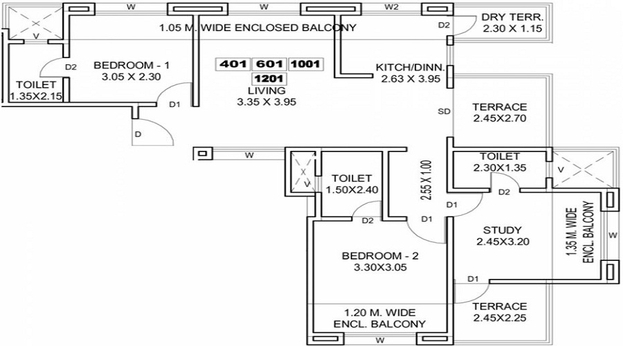 Lohia Unicus C Wing Floor Plan