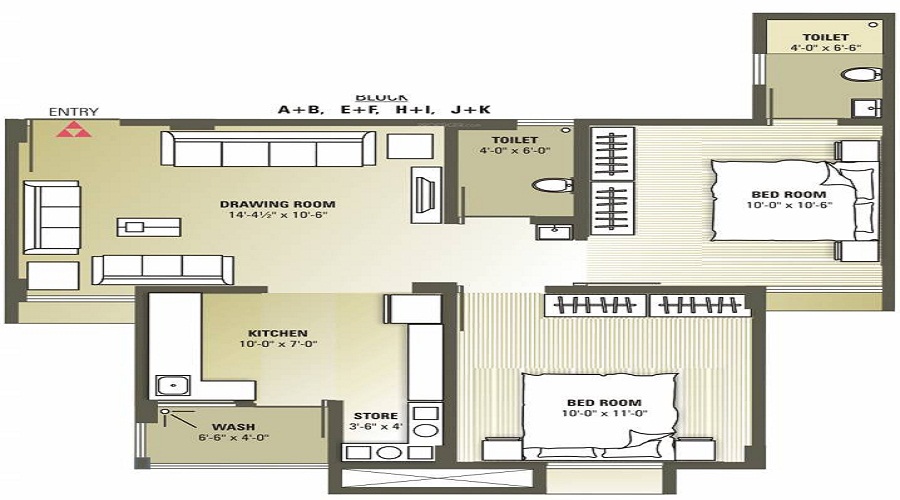 Avalon Courtyard Floor Plan