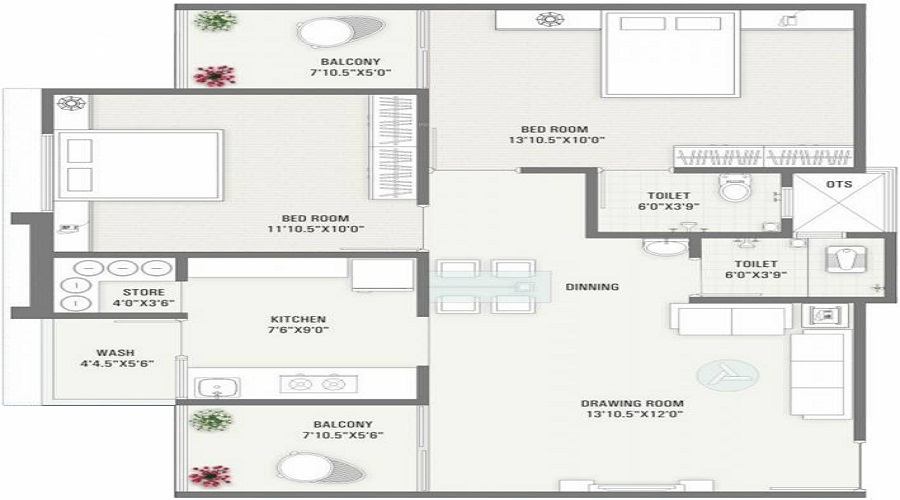 BN Astha Vihar Floor Plan