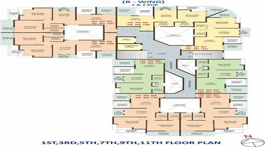 Harpale Sky View Wing B Floor Plan