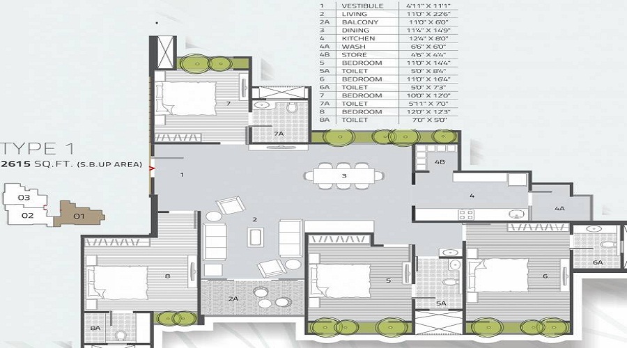 Goyal Orchid Mayfair Floor Plan