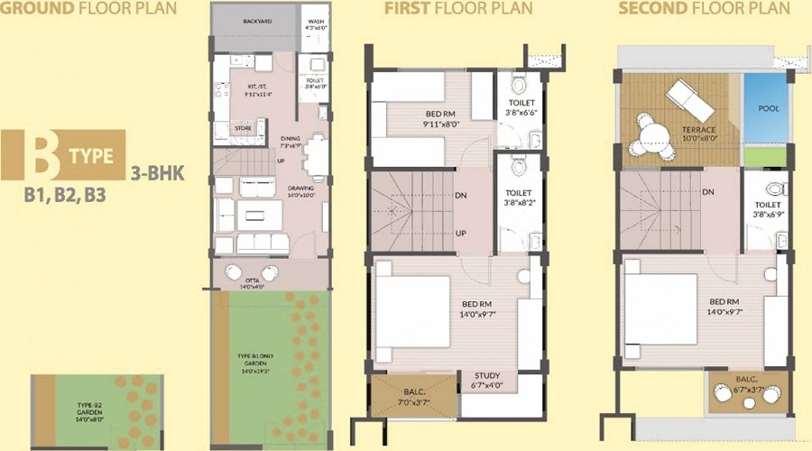 Santosh Om Shanti Bungalows Floor Plan