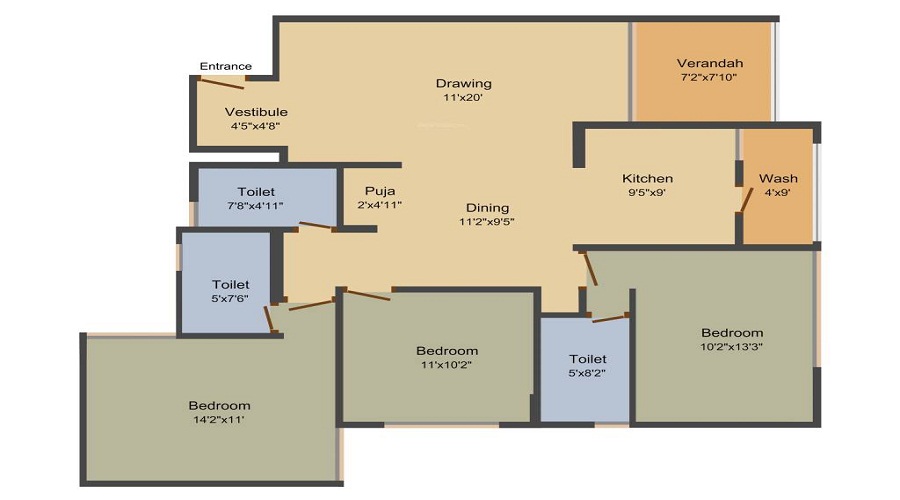 Maruti Shyam Residency Floor Plan