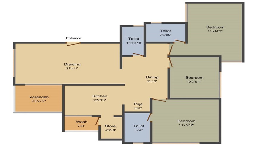 Maruti Shyam Residency Floor Plan