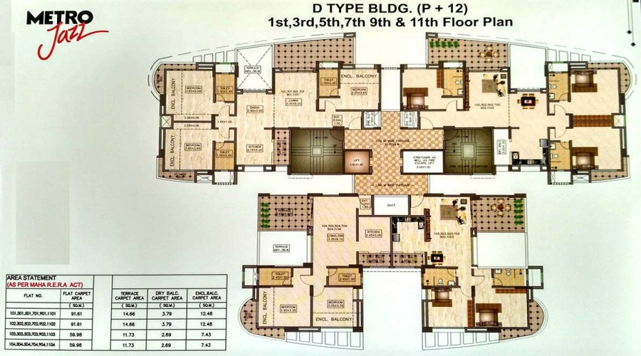 Balaji Metro Jazz D Floor Plan