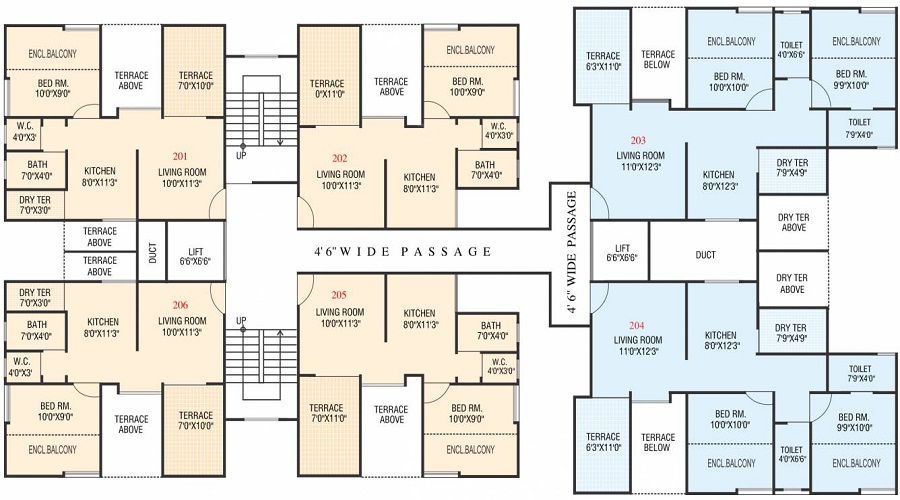 Sahil Developers Pride Floor Plan