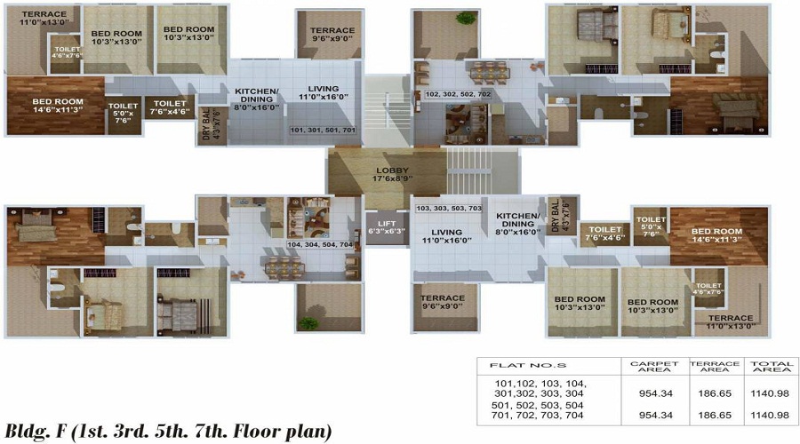 Renuka Constructions Gulmohar Phase 2 Floor Plan