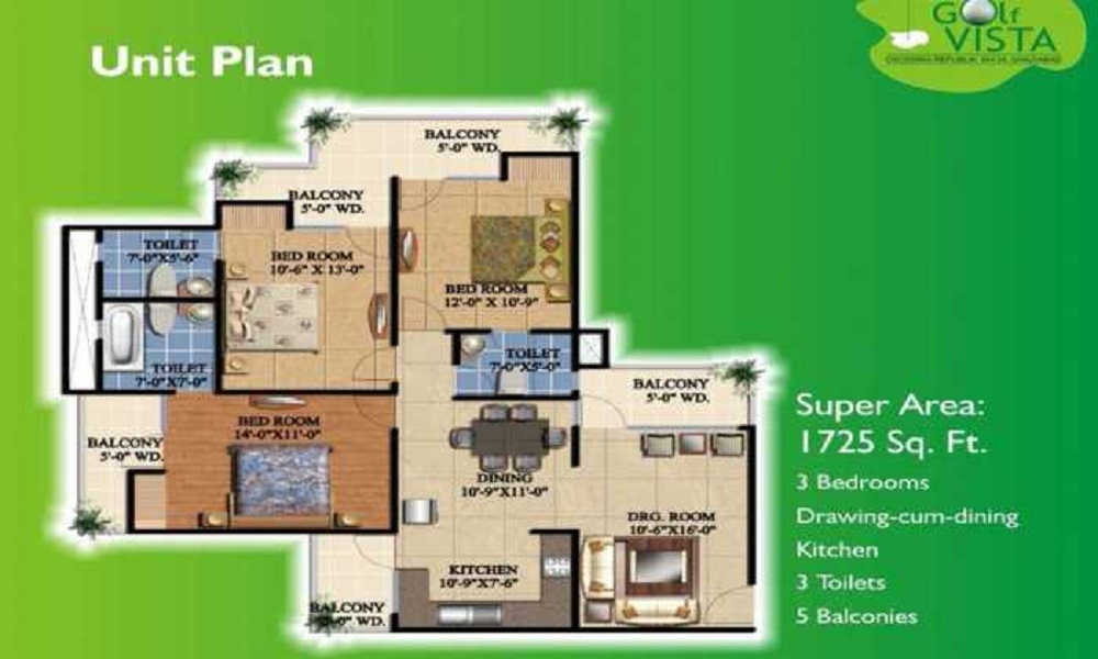 Keltech Kumar Golf Vista Floor Plan
