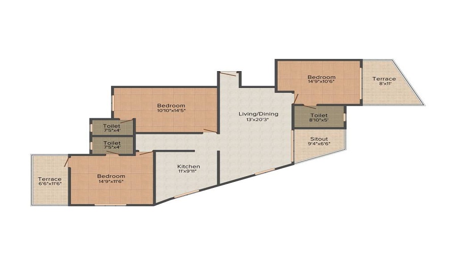 Shubham Group Pune Virage Floor Plan