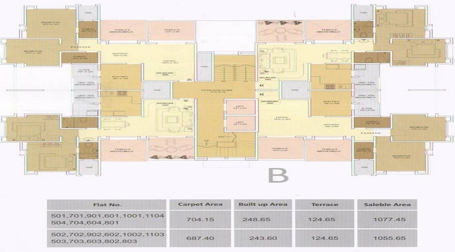Tulsi Developers Shakuntla Kanade Naga Floor Plan