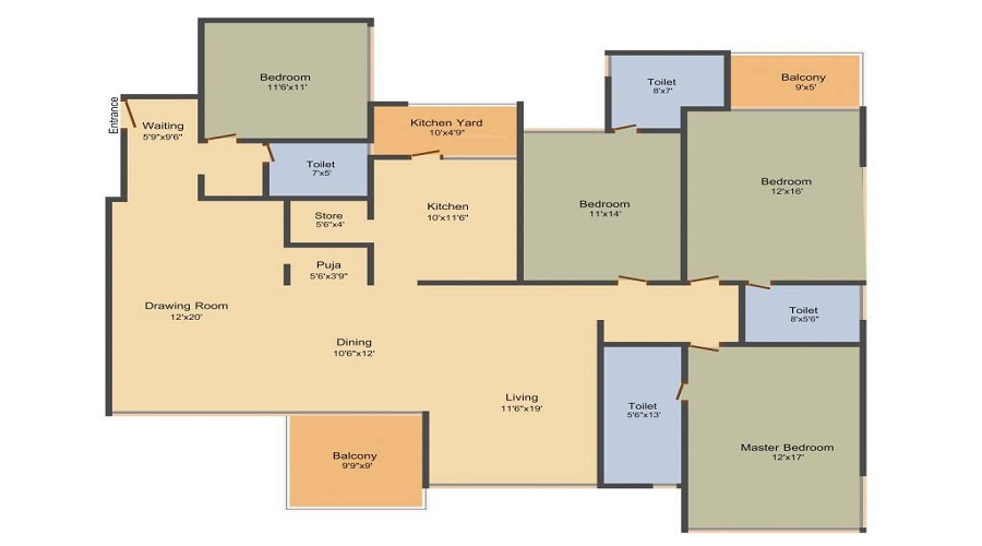 Arpan Status Floor Plan