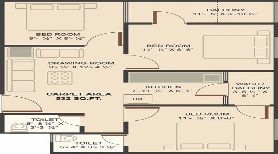 Om Shanti Gold Plus Floor Plan