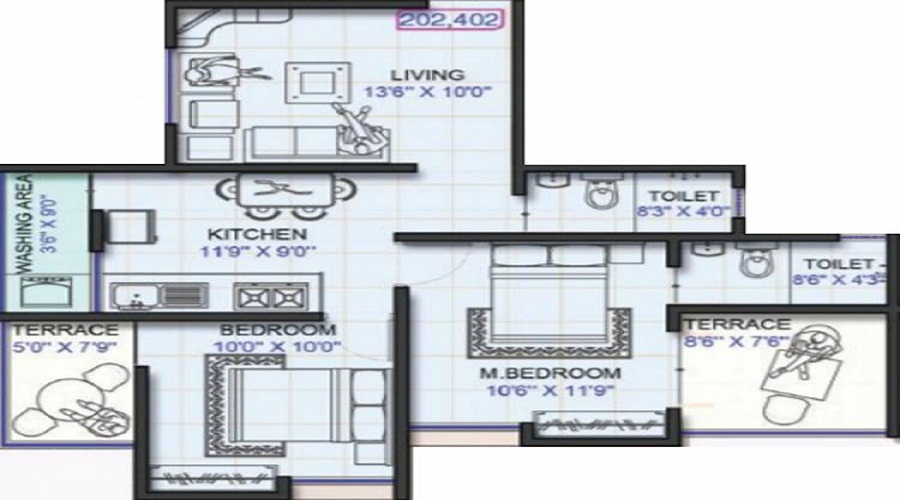 Omkar Serenity Floor Plan