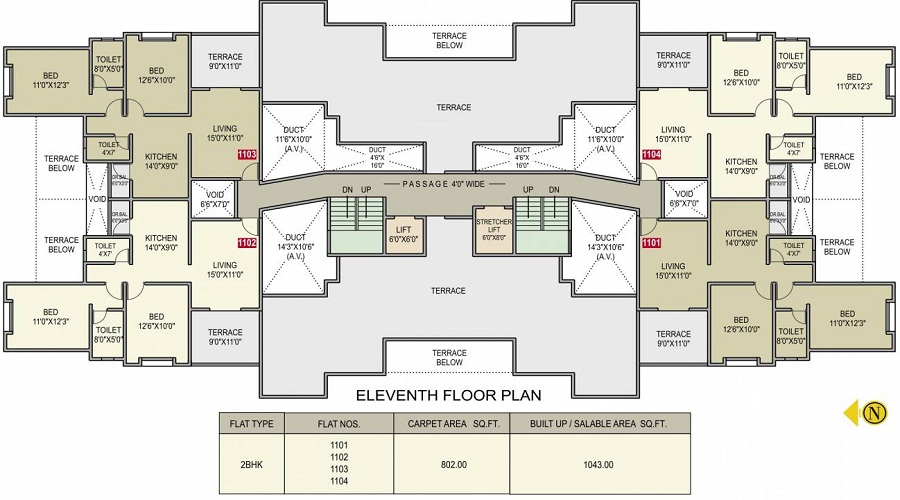 Ujwal Paradise Floor Plan