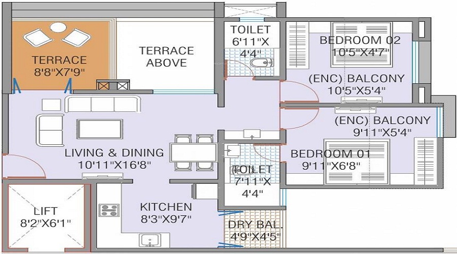 Sumeru Gaurang Residency Floor Plan