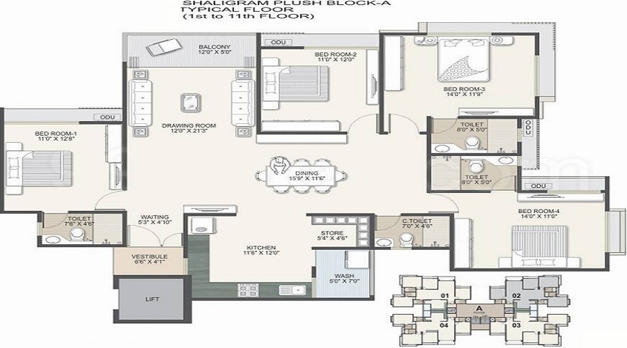 Shaligram Plush Floor Plan