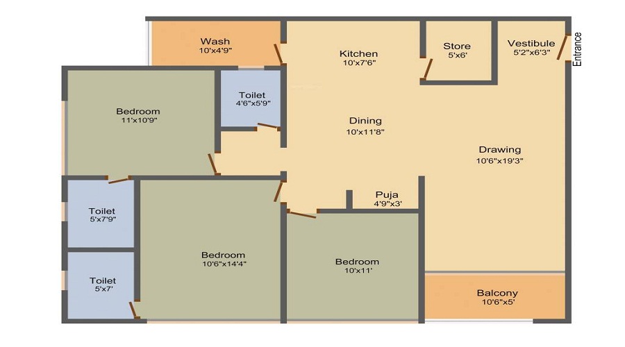 Shree Hari Abaj Mangalya Floor Plan