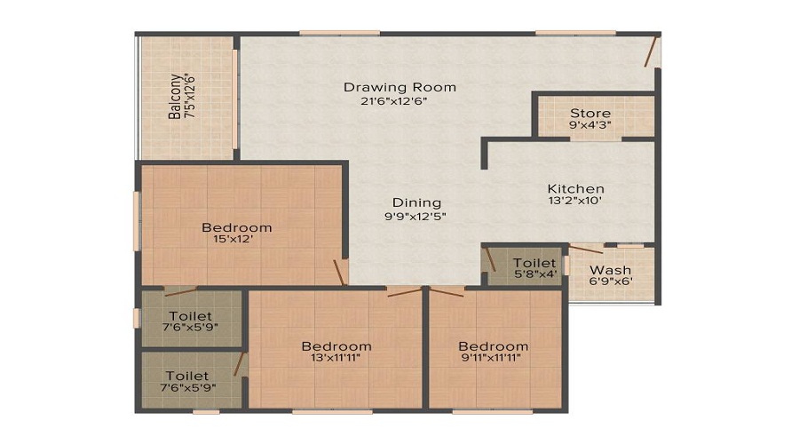 Nidhi Kuber Residency Floor Plan