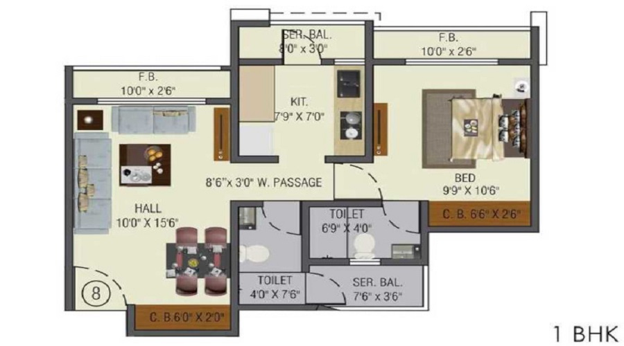 Vedant Shree Gopinath Sublime Floor Plan
