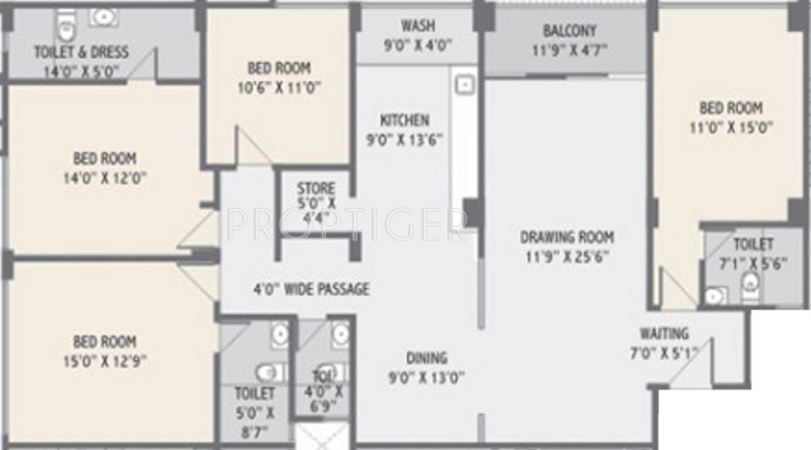Shilp Blossom Luxuria Floor Plan