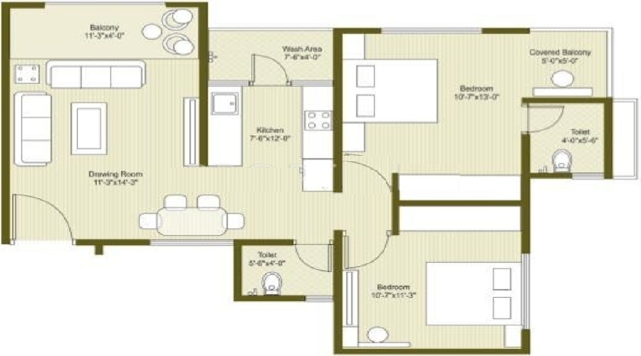 Shreekar Celestial Living Floor Plan