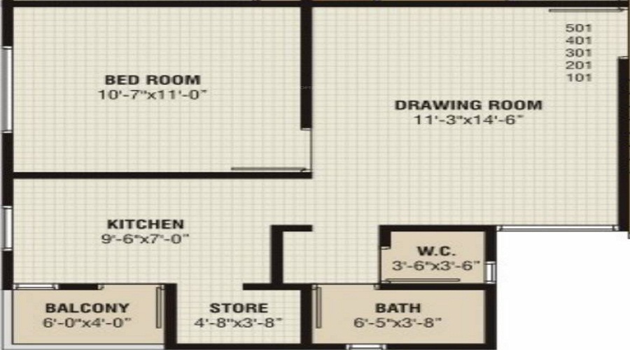 Savaliya Krish Residency II Floor Plan