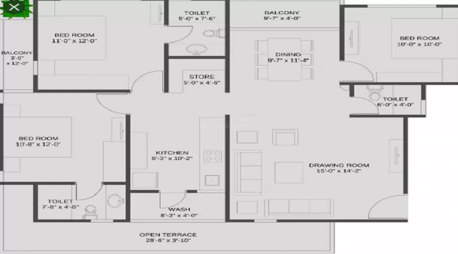 Sangath Sangath 3 Floor Plan