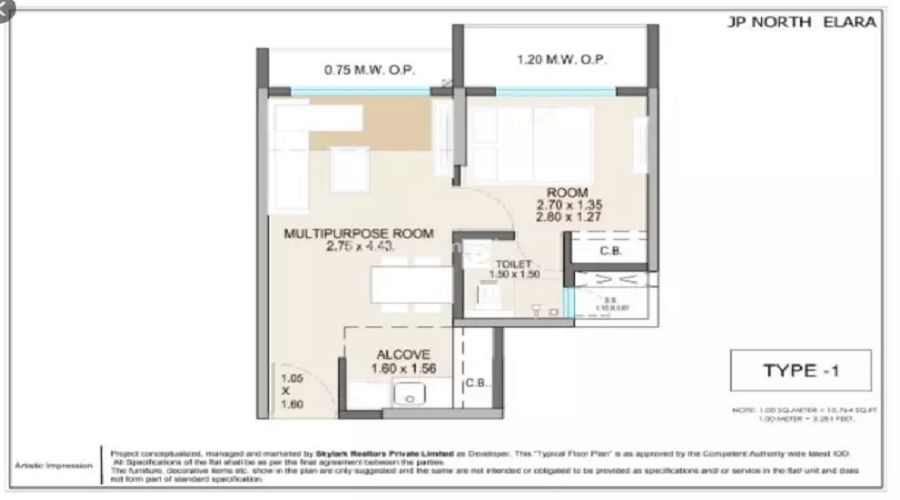 JP Infra Atria Floor Plan