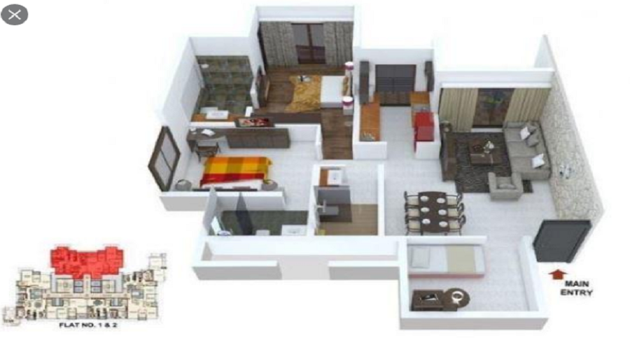Kalpataru Hills Building 2A Floor Plan