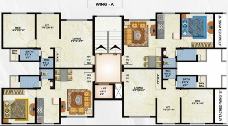 Rajhans Rajhans Seasons Floor Plan