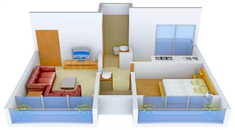 India Smart City Dombivali Floor Plan