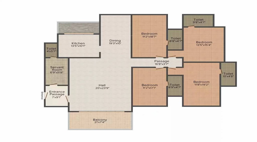 Starwing Kaatyani Residency Floor Plan
