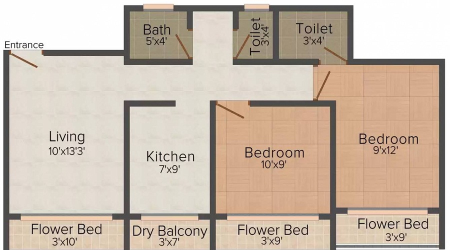 Avaas Mandar Apartment Floor Plan