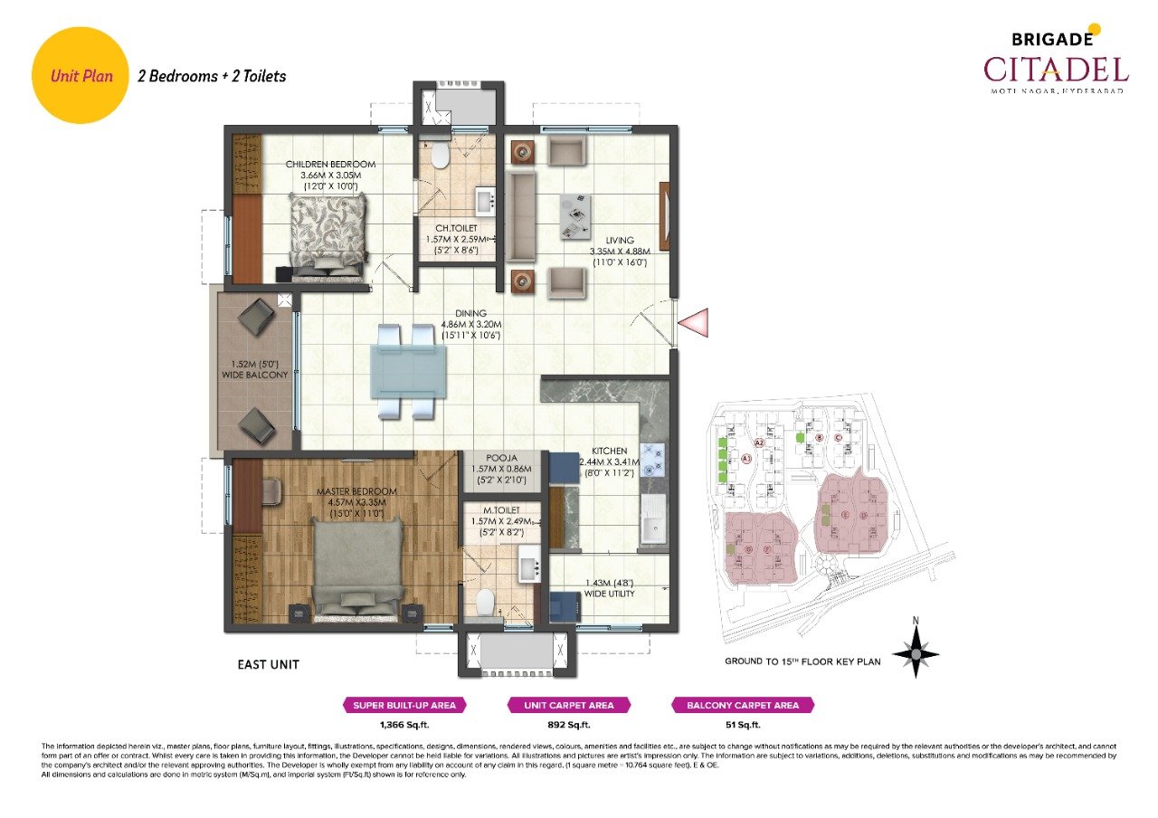 Brigade Citadel Floor Plan